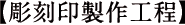 彫刻印製作工程