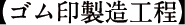 ゴム印製造行程
